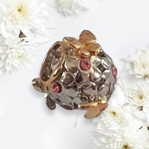 Butterfly and Flower Charm